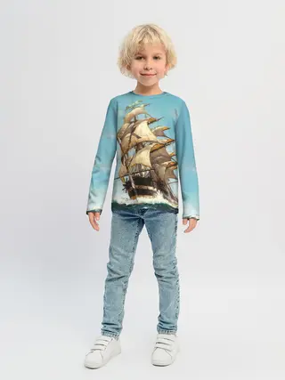 Детский лонгслив / Парусник