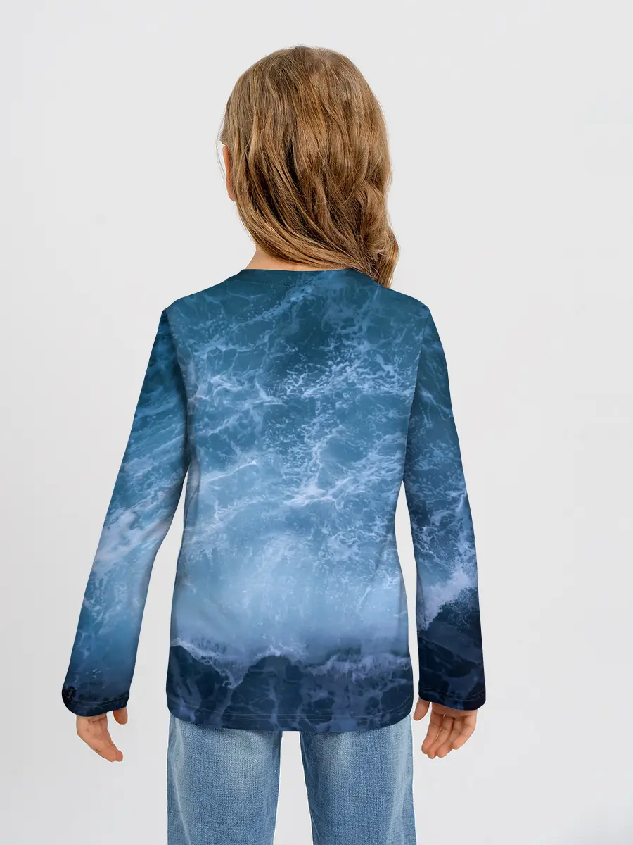 Детский лонгслив / океан