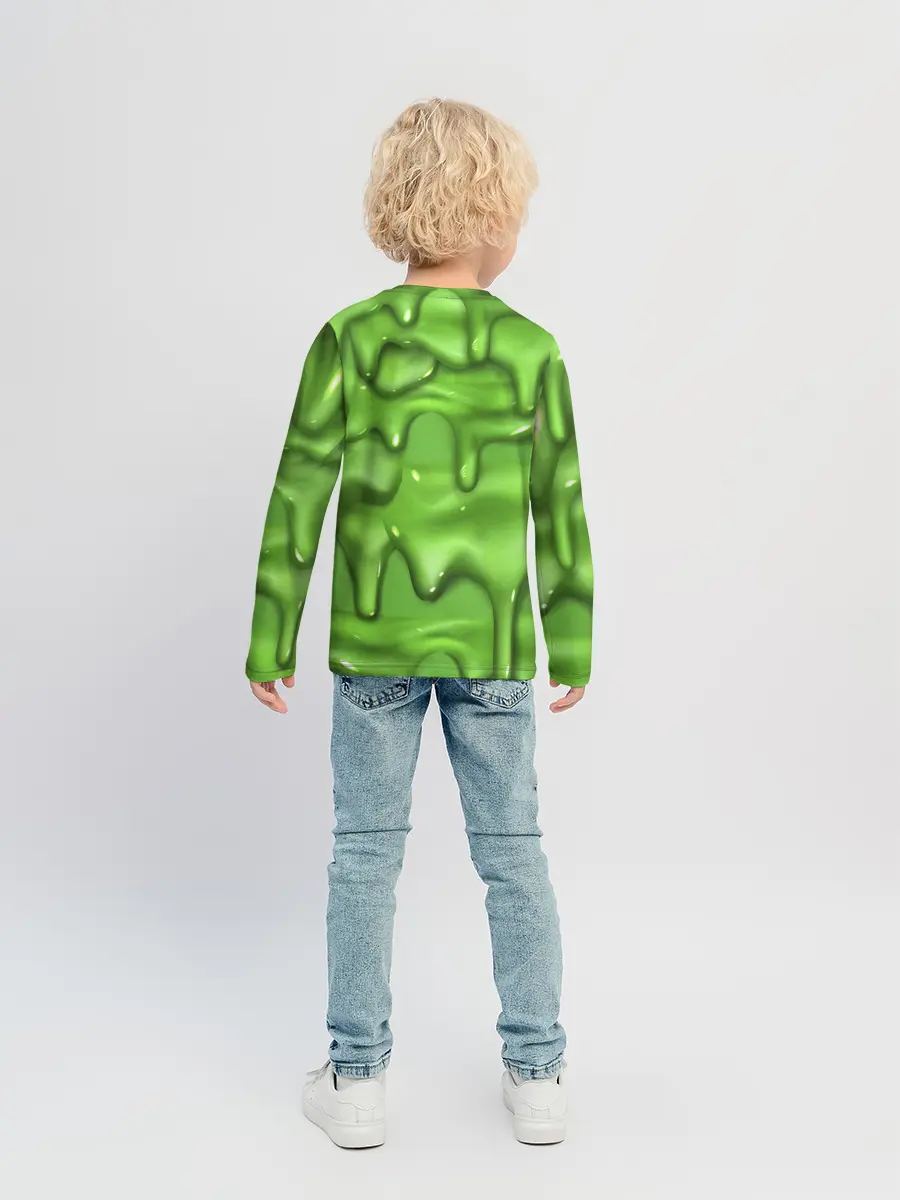 Детский лонгслив / Green Slime