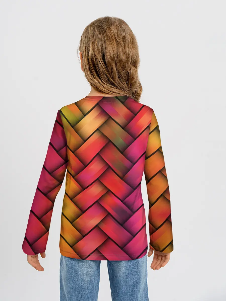Детский лонгслив / Colorful weave