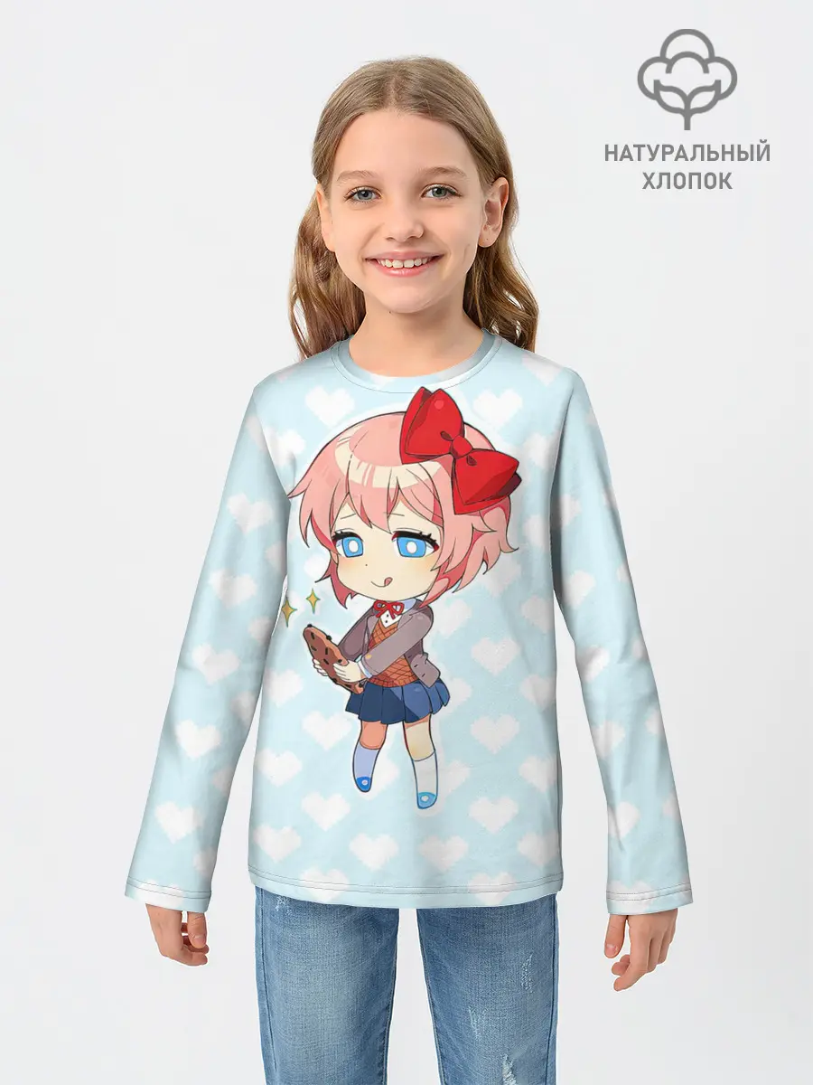 Детский лонгслив / Chibi Sayori