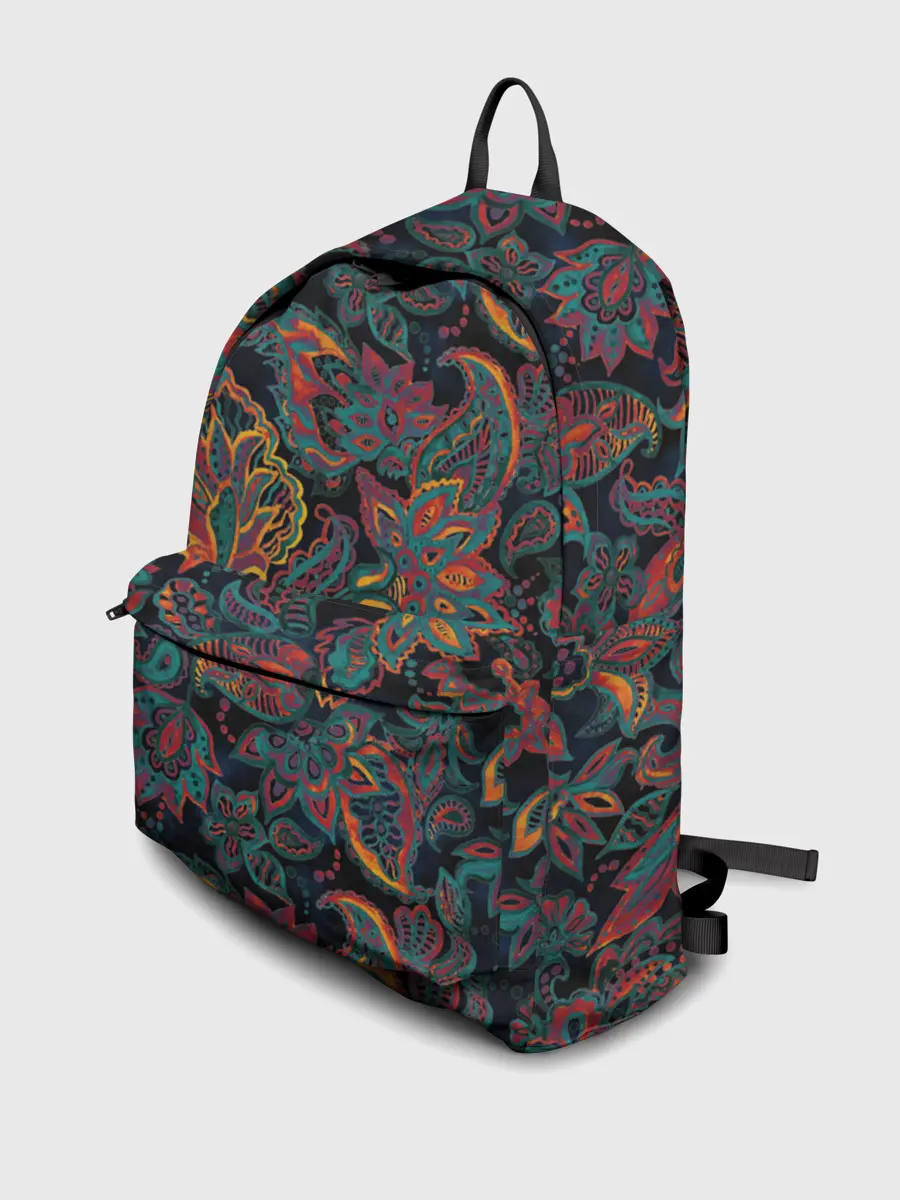 Рюкзак джинсовый / Узор пейсли