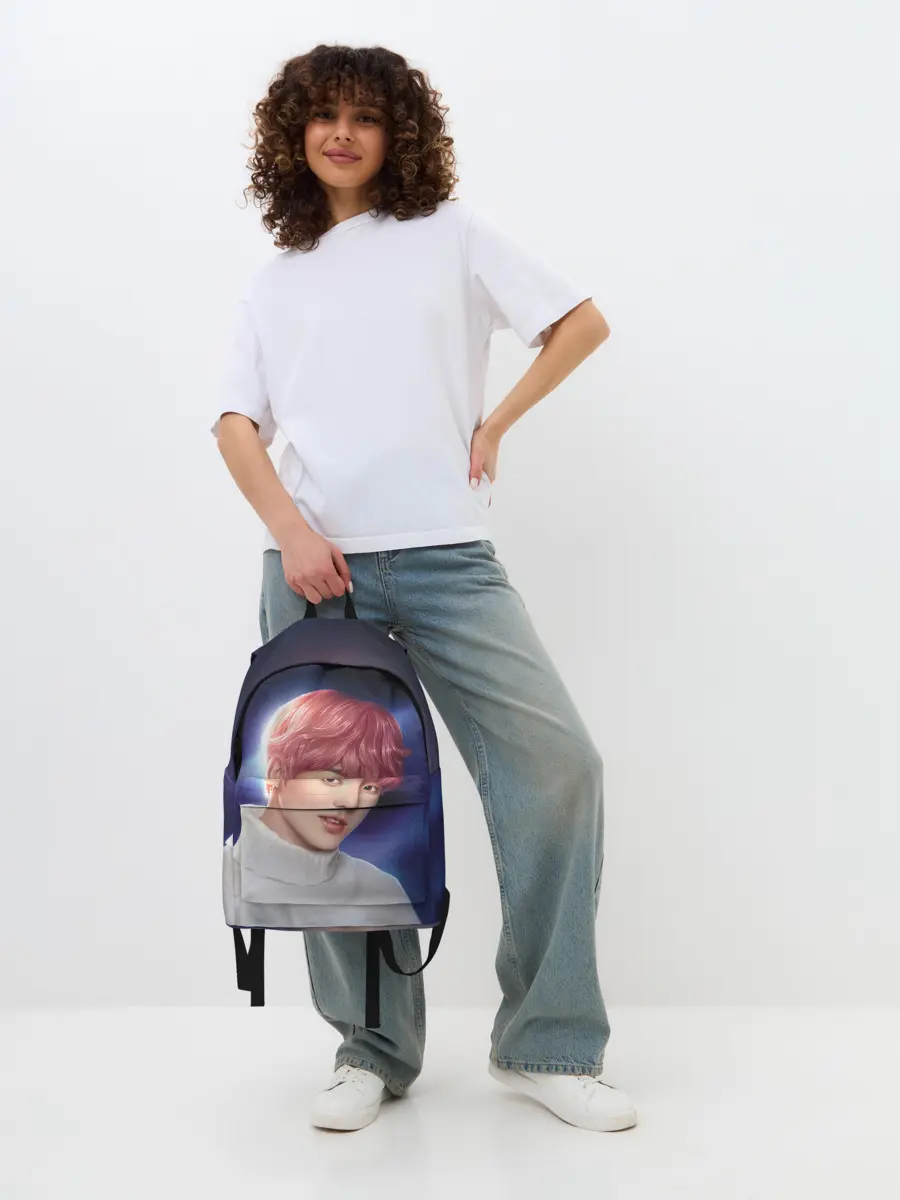 Рюкзак джинсовый / Kiss