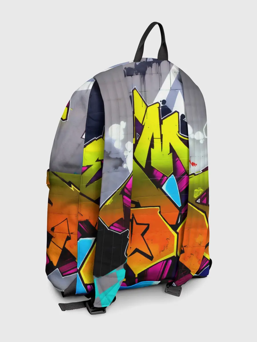 Рюкзак джинсовый / НЕОНОВОЕ ГРАФФИТИ