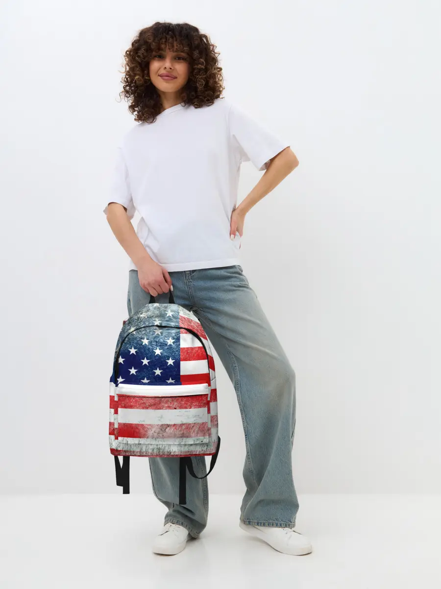 Рюкзак джинсовый / Америка Флаг