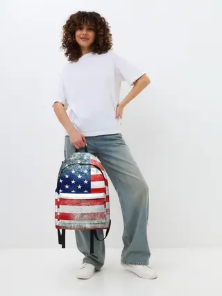 Рюкзак джинсовый / Америка Флаг