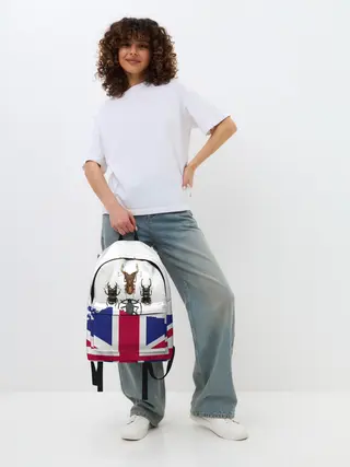 Рюкзак джинсовый / Жуки