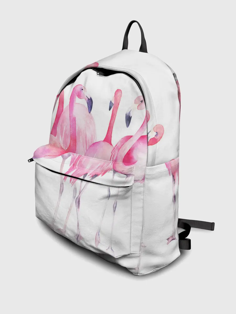 Рюкзак джинсовый / Фламинго