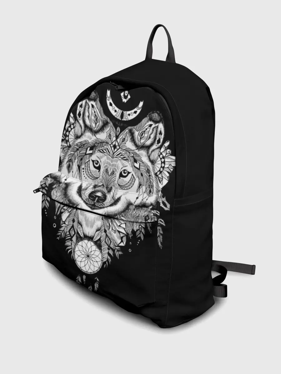 Рюкзак джинсовый / Ацтекский волк