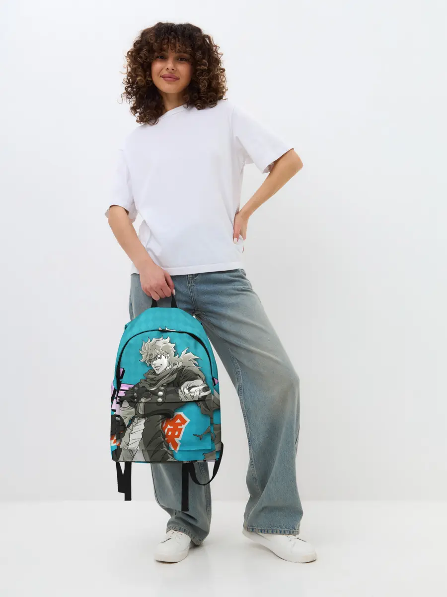 Рюкзак джинсовый / Приключения ДжоДжо