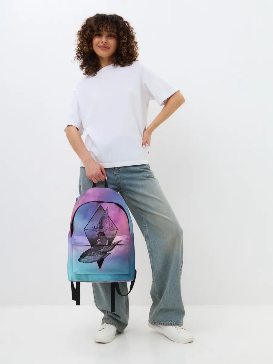 Рюкзак джинсовый / космос