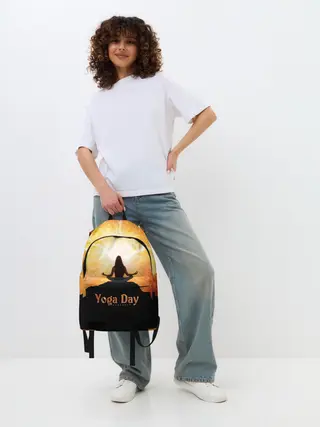 Рюкзак джинсовый / International Yoga Day