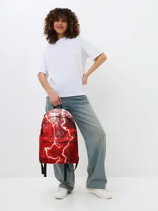 Рюкзак джинсовый / БРЫЗГИ КРАСОК