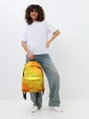 Рюкзак джинсовый / ОРАНЖЕВЫЕ СОТЫ