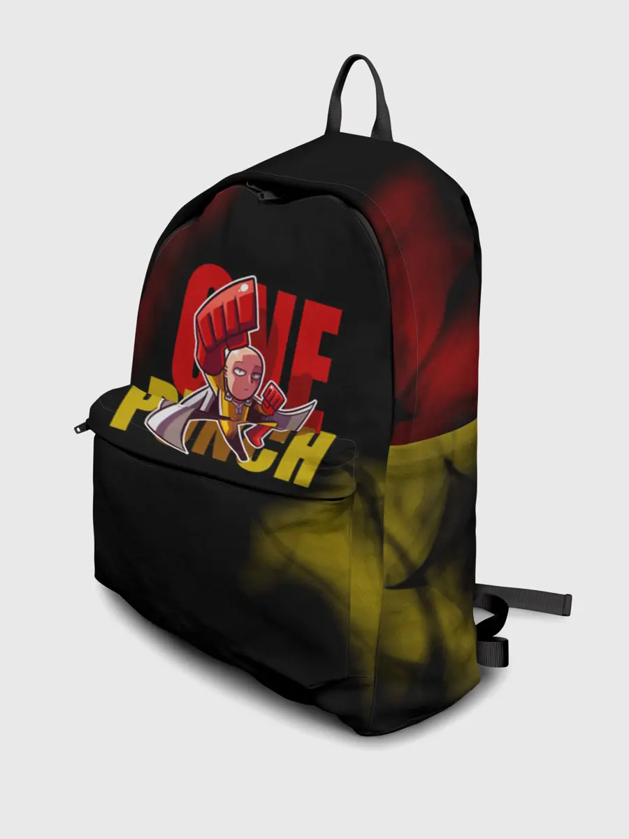 Рюкзак джинсовый / Один удар Сайтамы