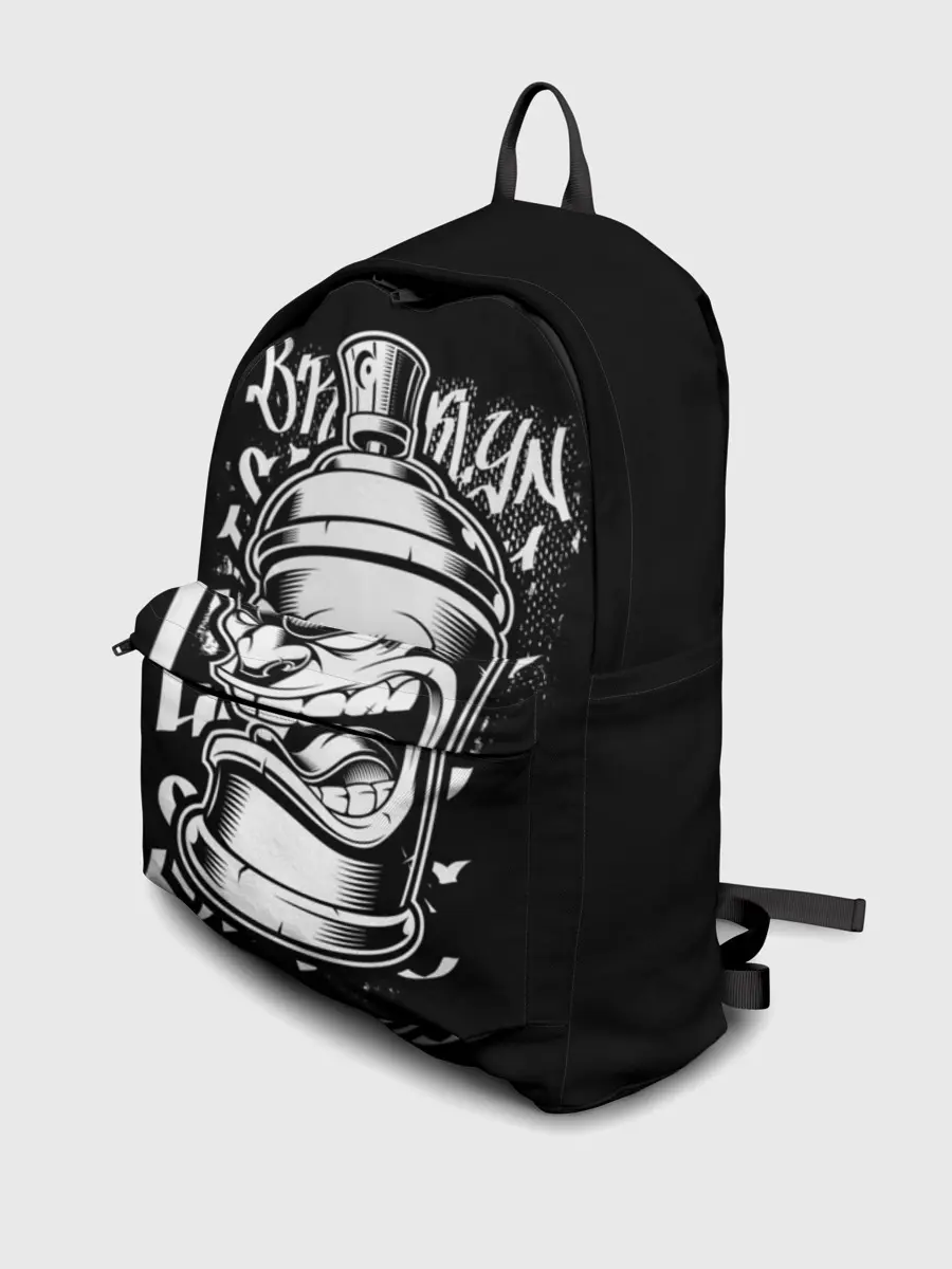 Рюкзак джинсовый / Баллон граффити