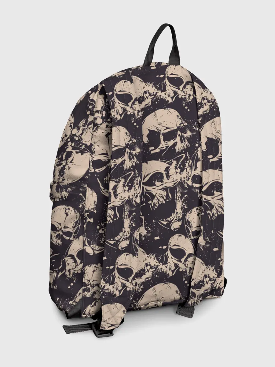 Рюкзак джинсовый / Черепа