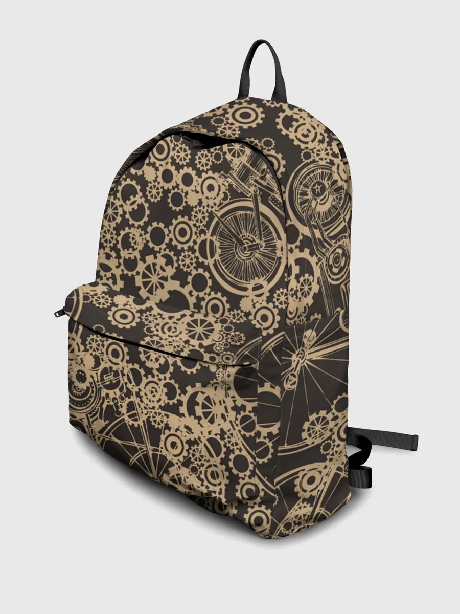 Рюкзак джинсовый / Ретро велосипеды