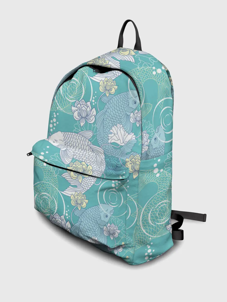 Рюкзак джинсовый / Карпы Кои