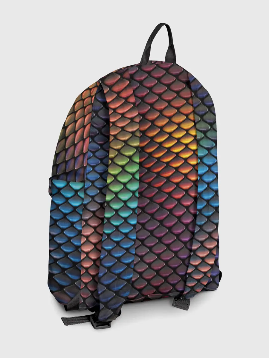 Рюкзак джинсовый / Радужная чешуя