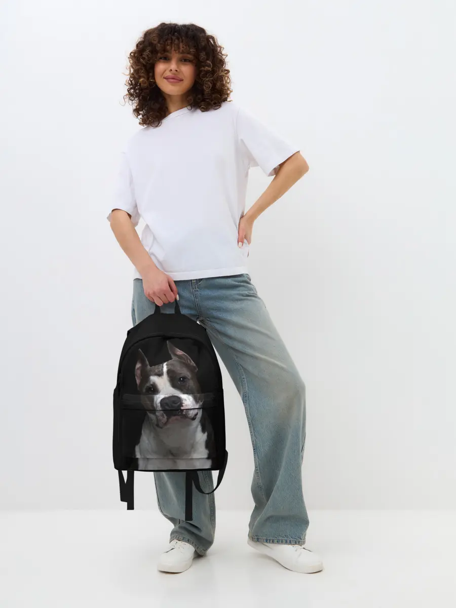 Рюкзак джинсовый / Американский питбуль