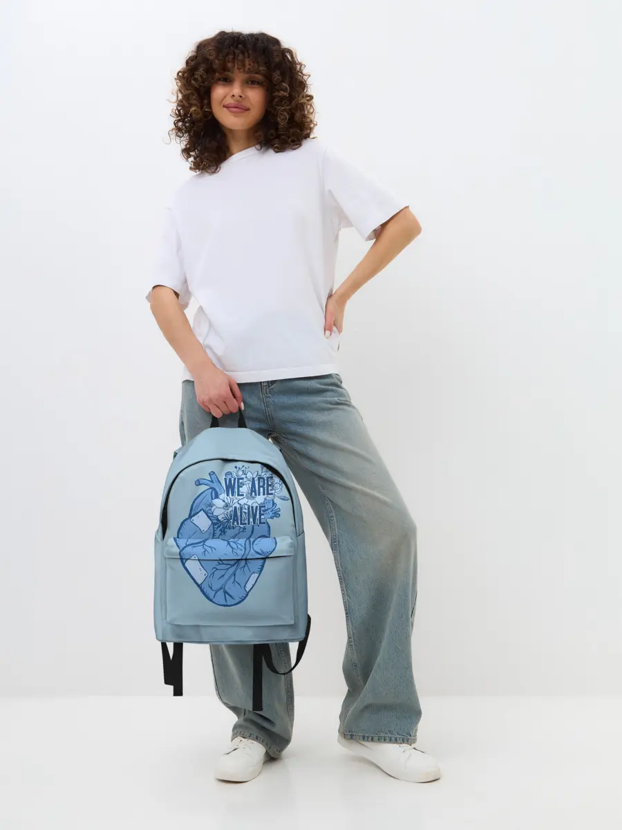 Рюкзак джинсовый / WE ARE ALIVE