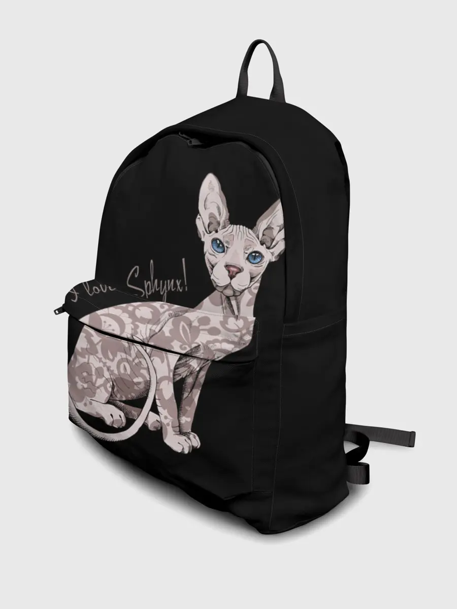 Рюкзак джинсовый / I Love Sphynx!