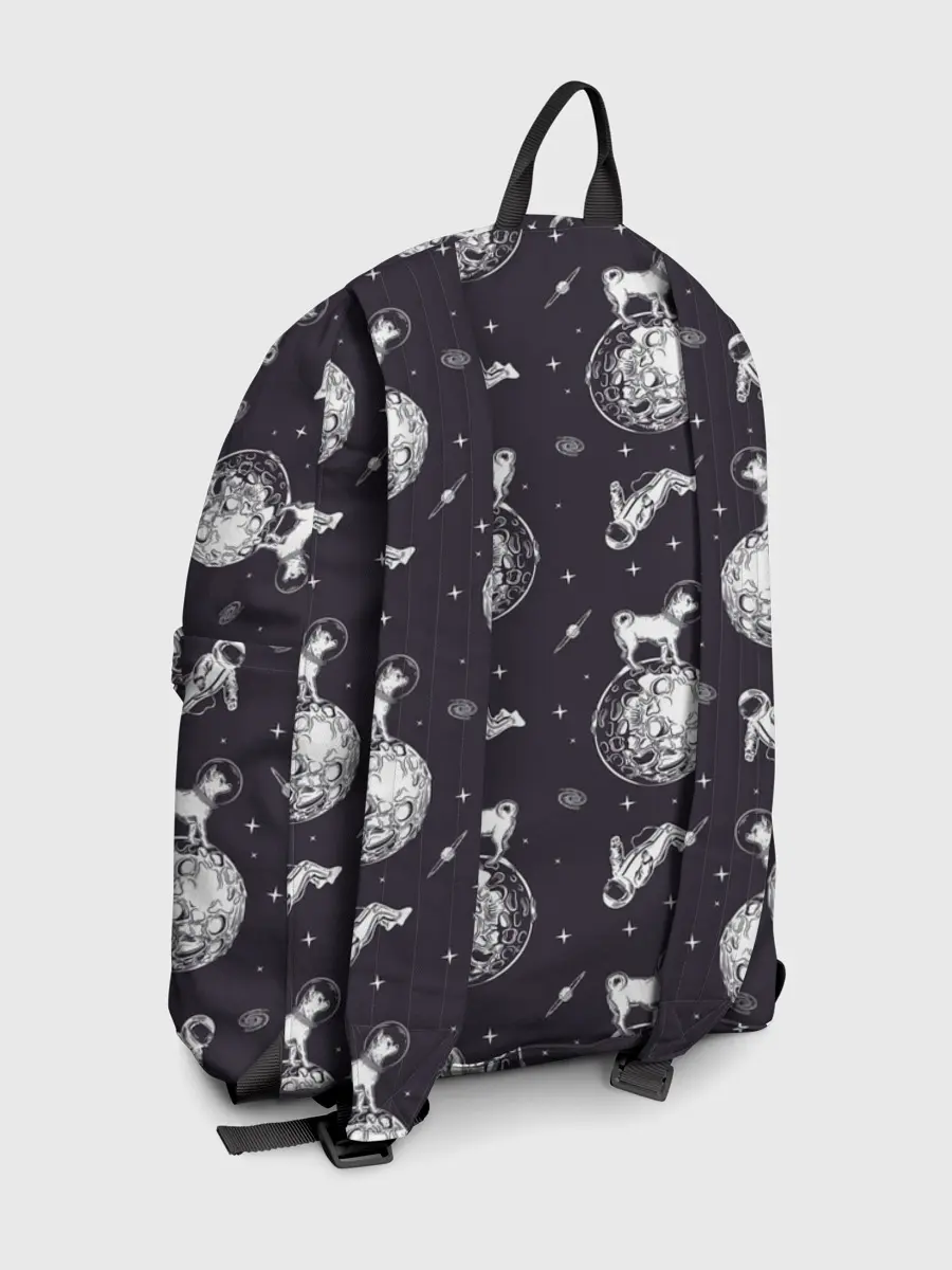 Рюкзак джинсовый / Собаки - астронавты