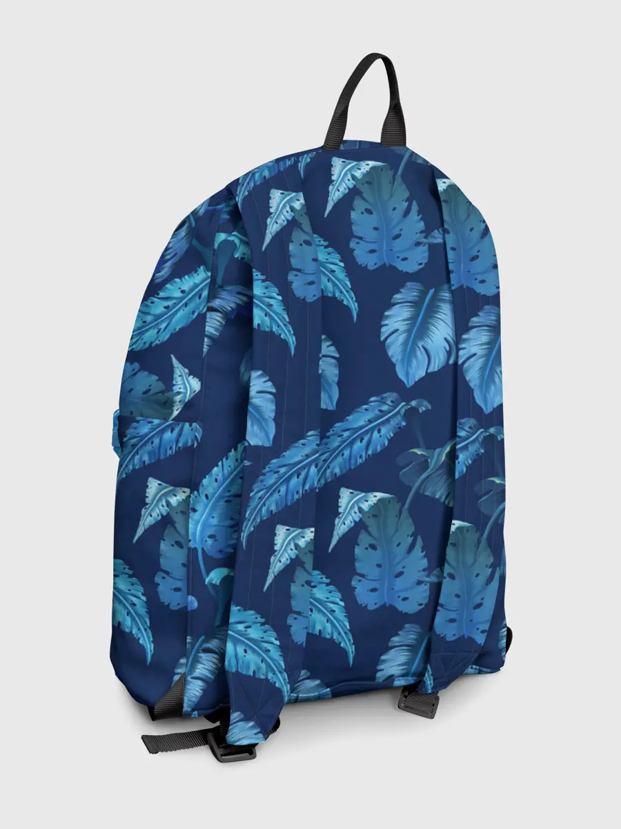 Рюкзак джинсовый / Листья. Ночные тропики