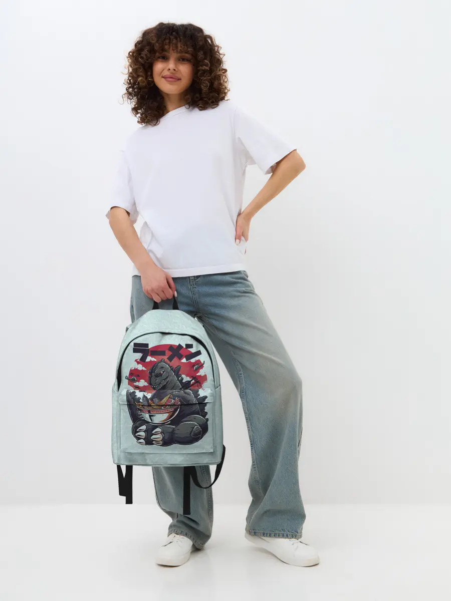 Рюкзак джинсовый / Blue Godzilla