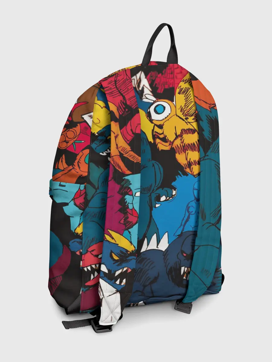 Рюкзак джинсовый / Годзилла