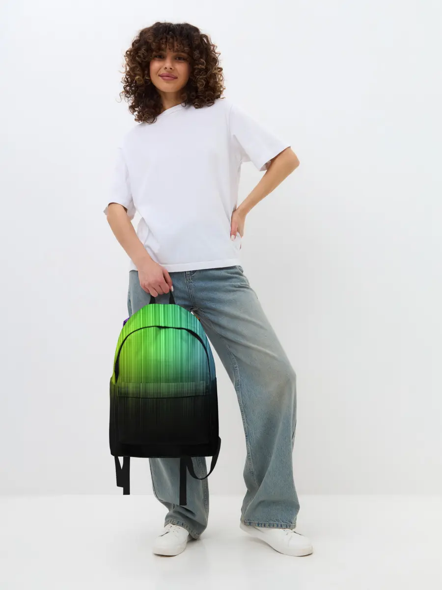 Рюкзак джинсовый / Неоновый Свет