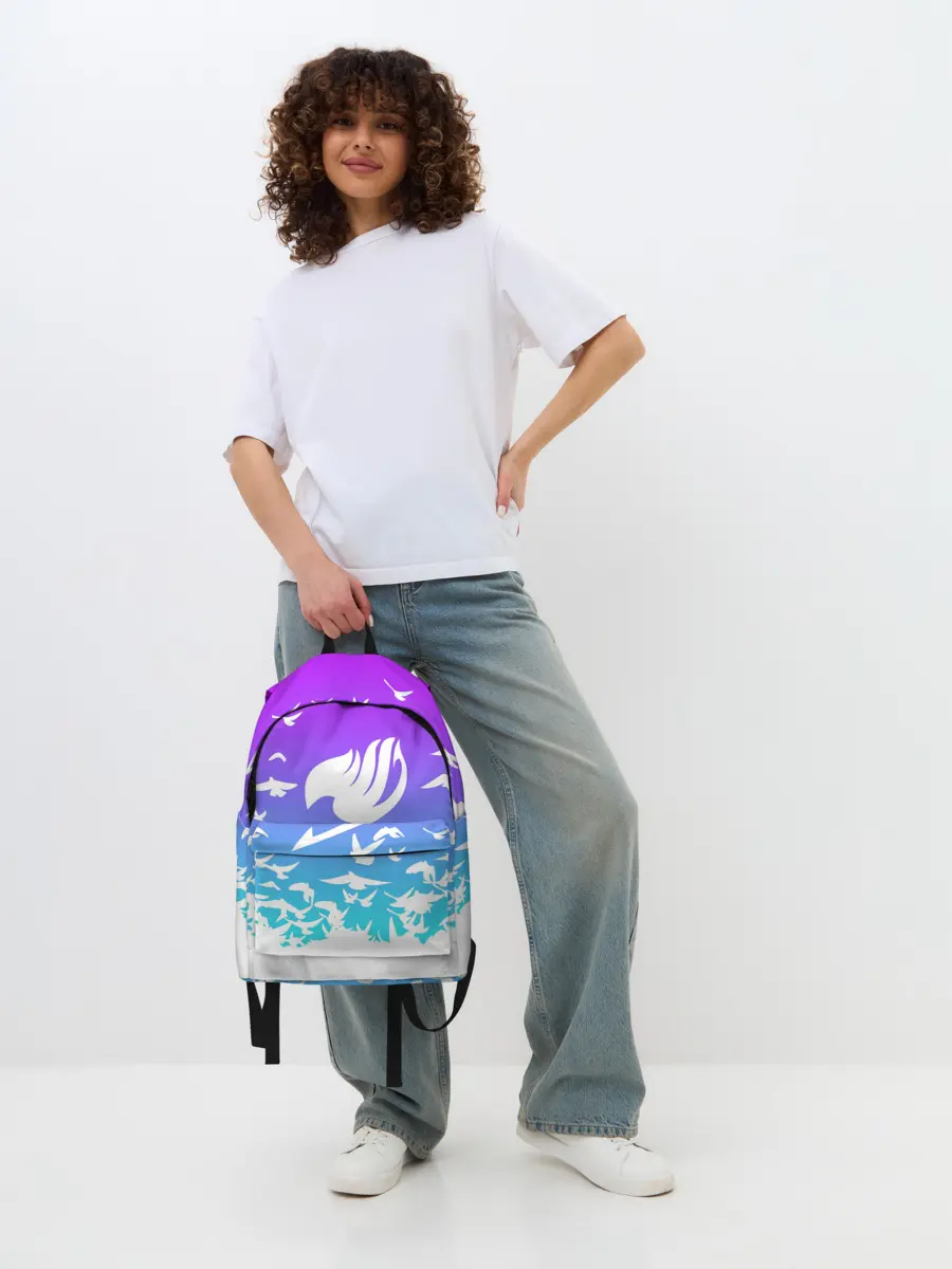 Рюкзак джинсовый / Фейри Тейл птички