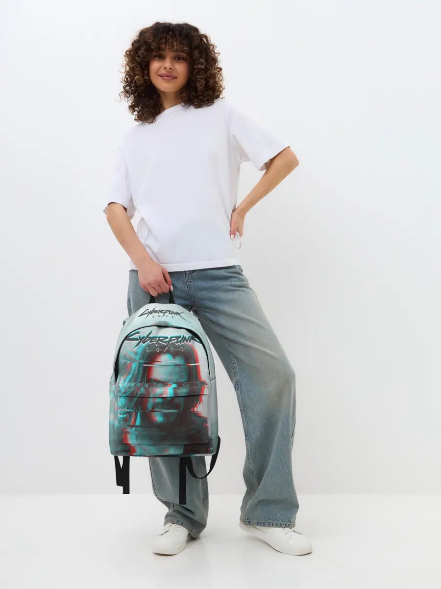 Рюкзак джинсовый / Cyberpunk 2077
