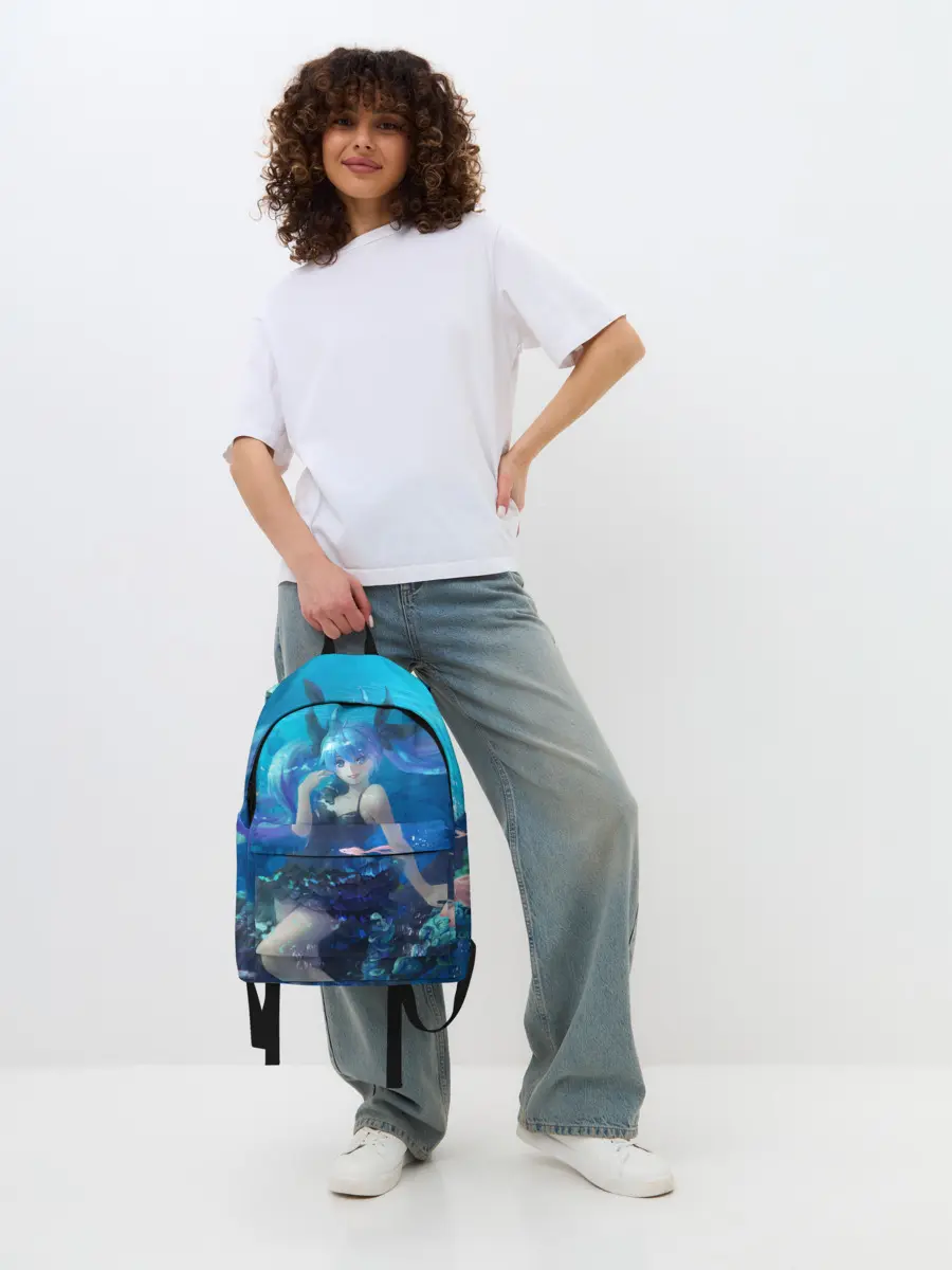 Рюкзак джинсовый / Подводная Хацуне Мику