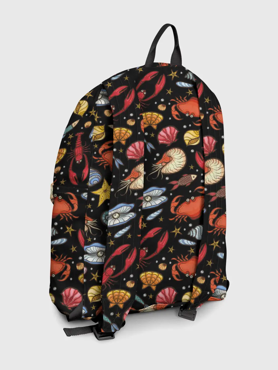 Рюкзак джинсовый / Морские обитатели