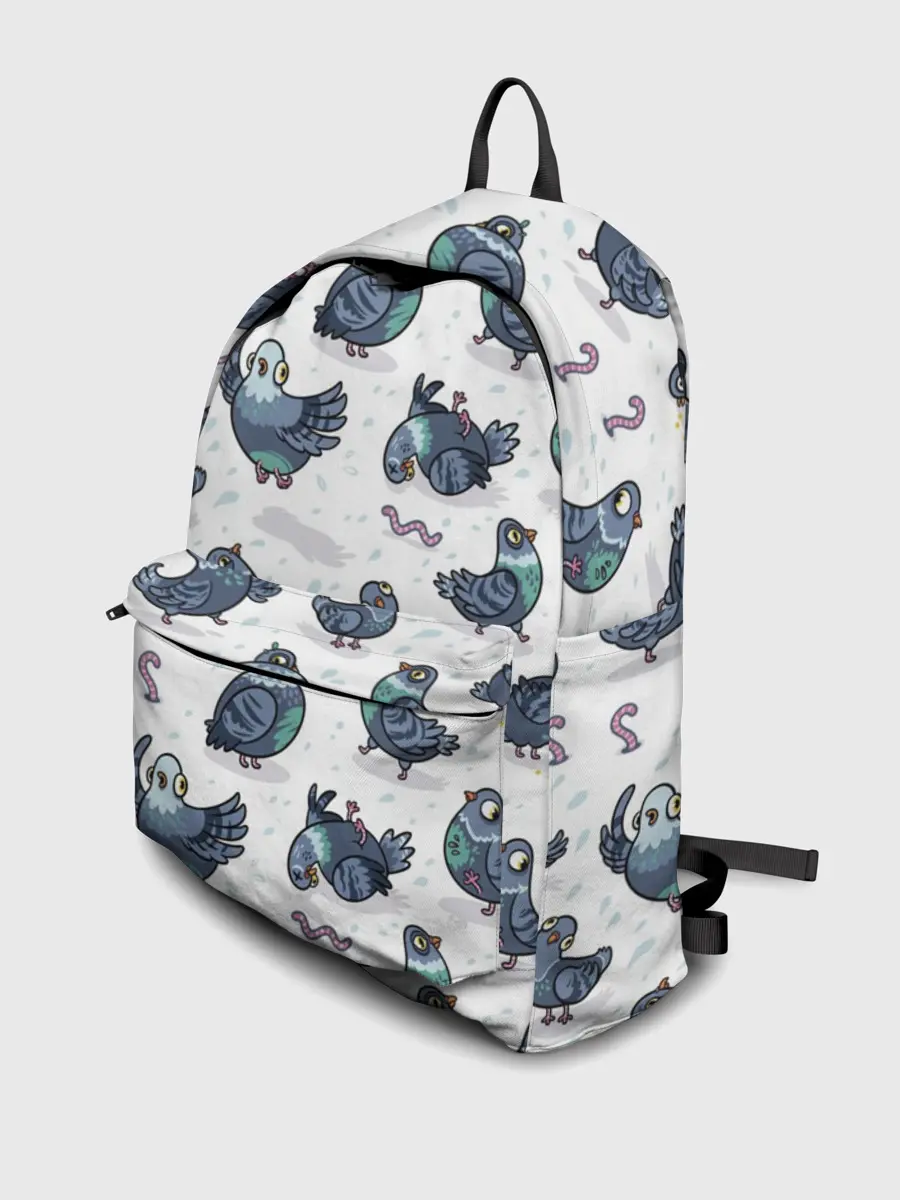 Рюкзак джинсовый / Голуби