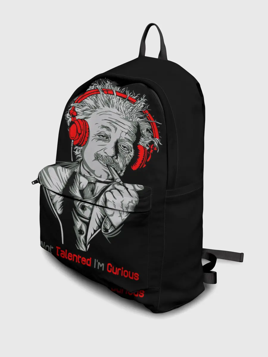 Рюкзак джинсовый / Альберт Эйнштейн