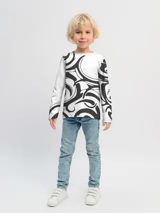 Детский лонгслив / Узоры