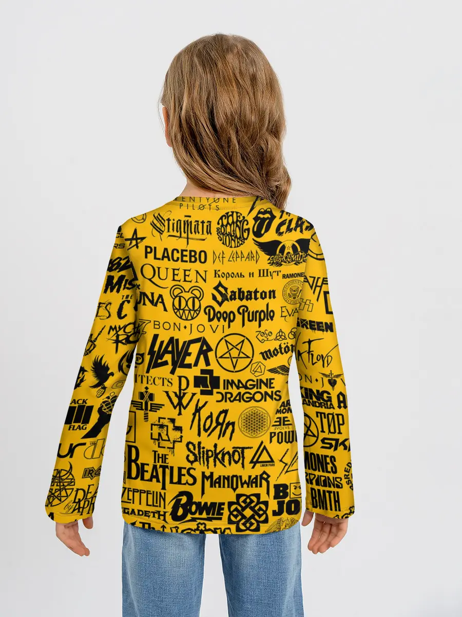 Детский лонгслив / ЛОГОТИПЫ РОК ГРУПП