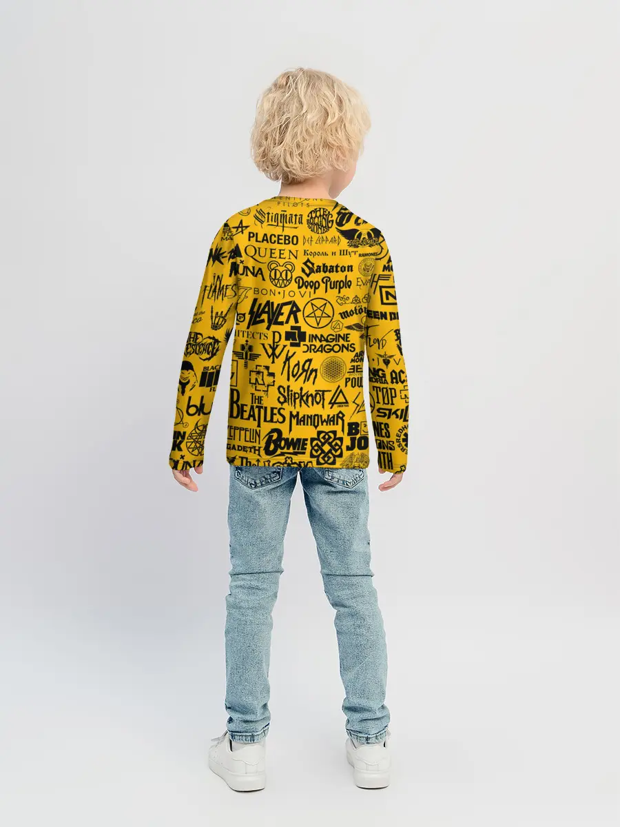 Детский лонгслив / ЛОГОТИПЫ РОК ГРУПП