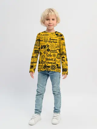 Детский лонгслив / ЛОГОТИПЫ РОК ГРУПП