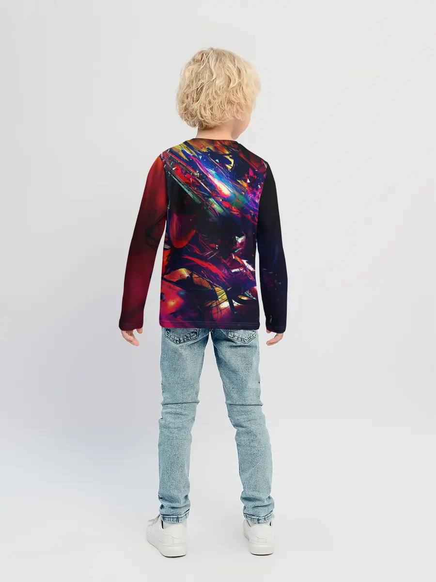 Детский лонгслив / DIGITAL STRIPES
