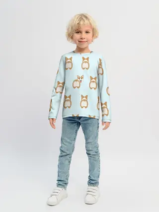 Детский лонгслив / Корги