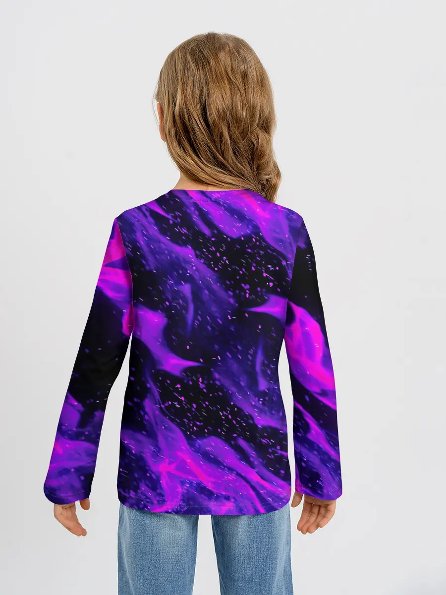 Детский лонгслив / ФИОЛЕТОВЫЙ ОГОНЬ