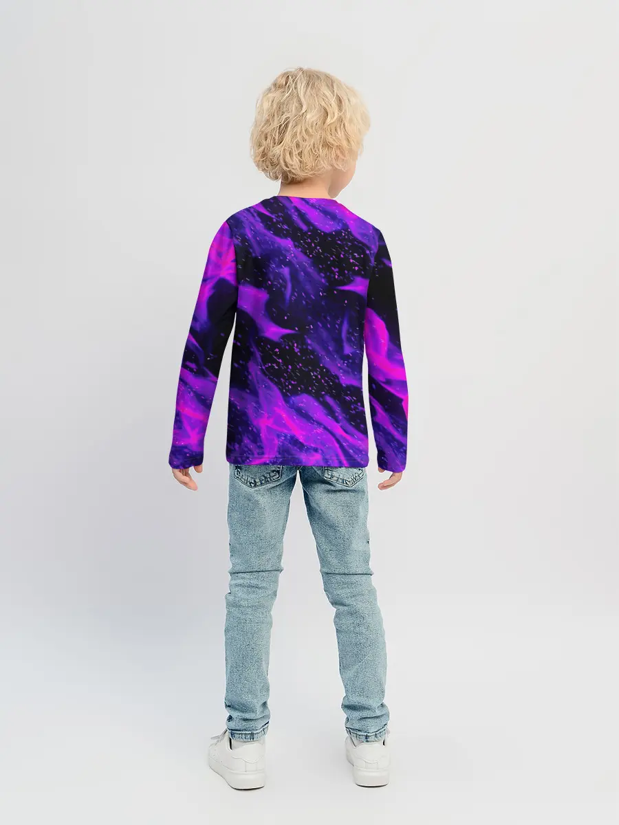 Детский лонгслив / ФИОЛЕТОВЫЙ ОГОНЬ