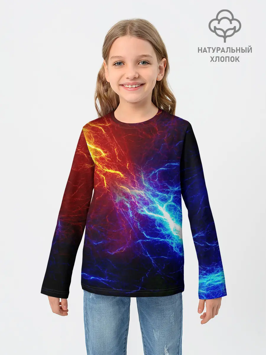 Детский лонгслив / БИТВА МОЛНИЙ / BATTLE FLASH