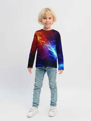 Детский лонгслив / БИТВА МОЛНИЙ / BATTLE FLASH