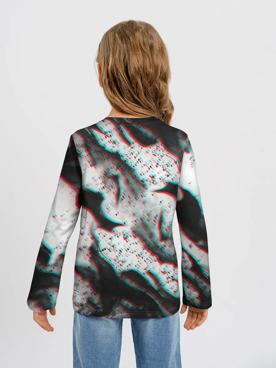 Детский лонгслив / ОГОНЬ ГЛИТЧ