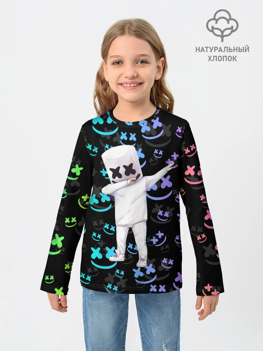 Детский лонгслив / Marshmello